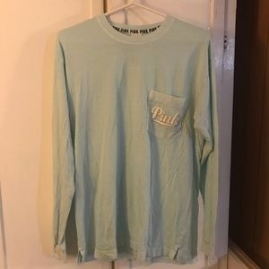 VS Pink Pocketed Long Sleeve Shirt